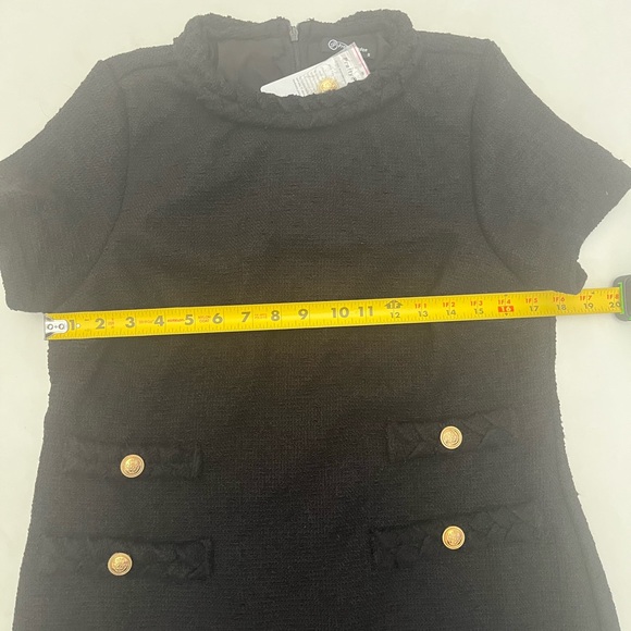 PRETTYGARDEN NWT Women's Tweed Short Dress Crewneck Short Sleeve Mini size S - Picture 5 of 9